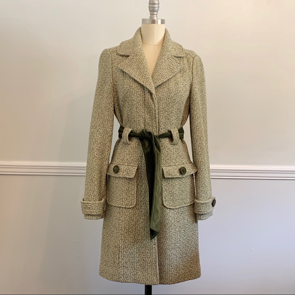 Arden B Wool Blend Tweed Coat (Small)